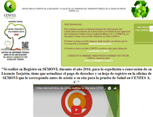 Tablet Screenshot of operador.cenfesac.org.mx